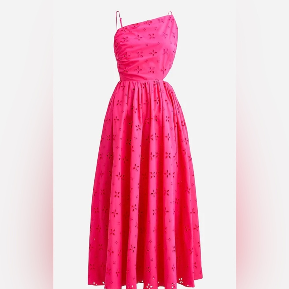 J.Crew Eyelet Pink Dress